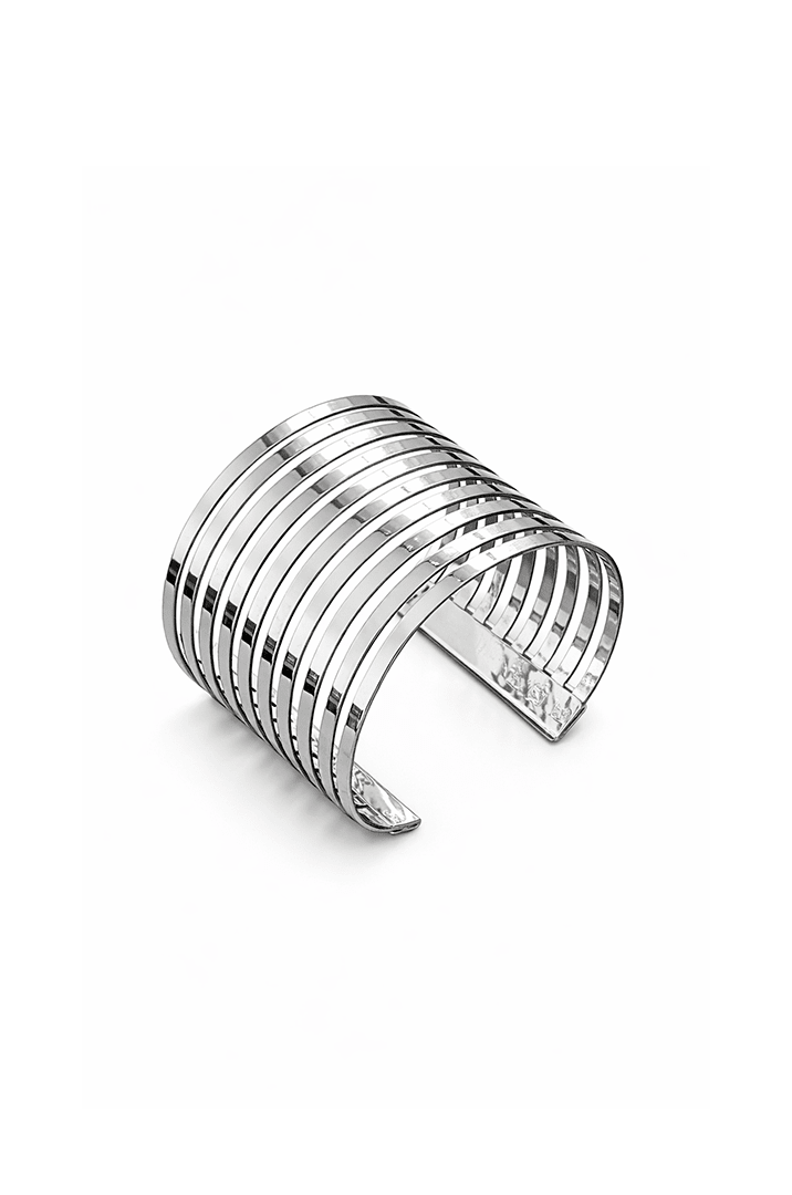 Bracelete Orgânico Vazado Maxi - Yarin Semijoias