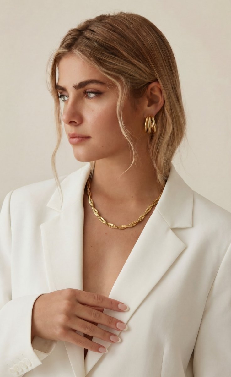 Brinco de Argola Tripla - Yarin Semijoias