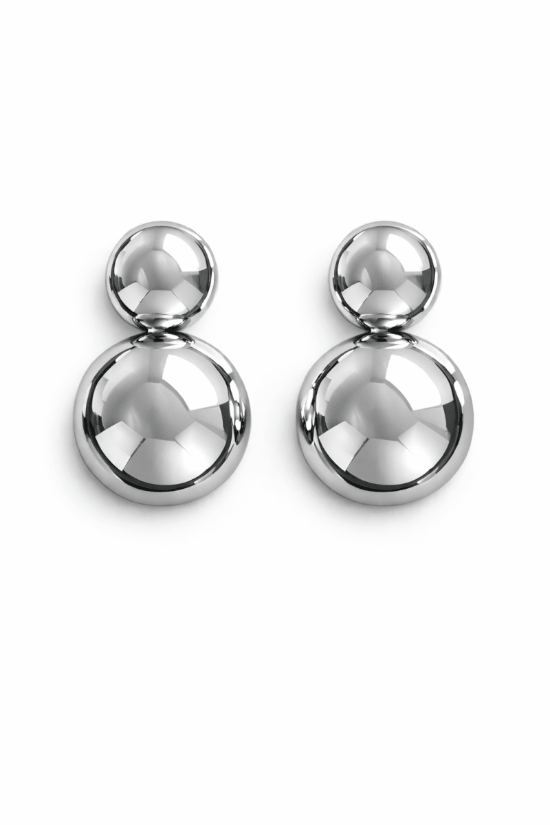 Brinco Esfera Dupla - Yarin Semijoias