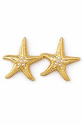 BRINCO ESTRELA DO MAR COM PEROLA - Yarin Semijoias