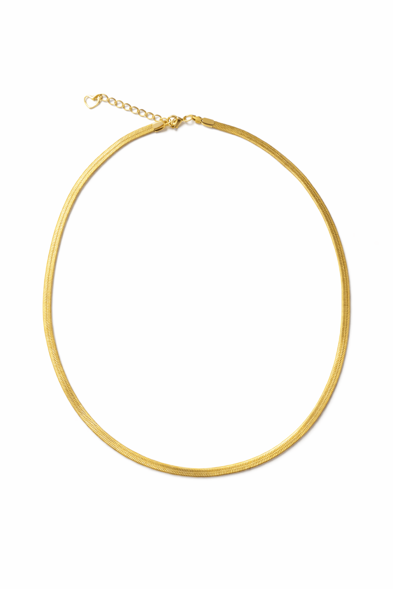 Colar Malha fita 4mm - Yarin Semijoias