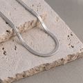 Colar Malha fita 4mm - Yarin Semijoias