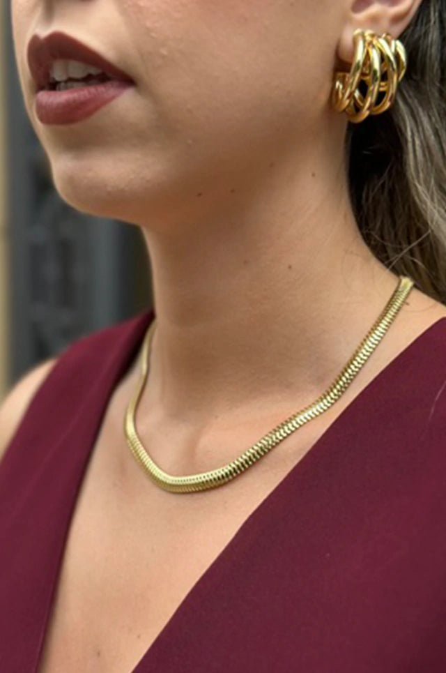Colar Malha Italiana 40 cm - Yarin Semijoias