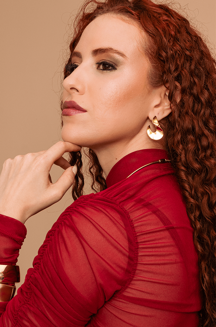 Kit 2 Brincos Organicos Dourado - Yarin Semijoias