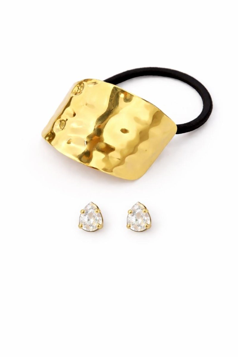 Kit um Amarrador e Brinco de Zirconia - Yarin Semijoias